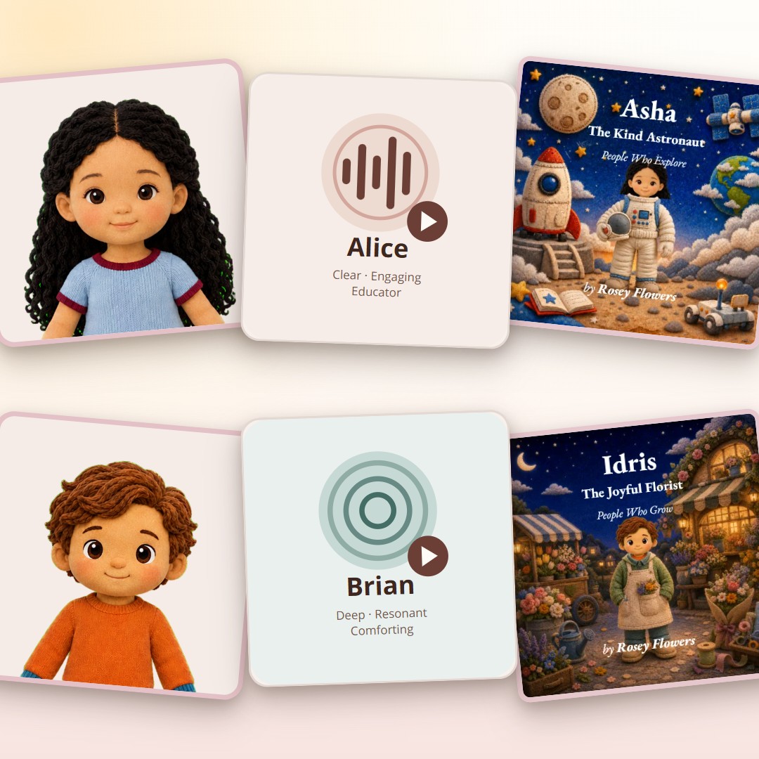The avatar is part of a complete read-aloud experience.